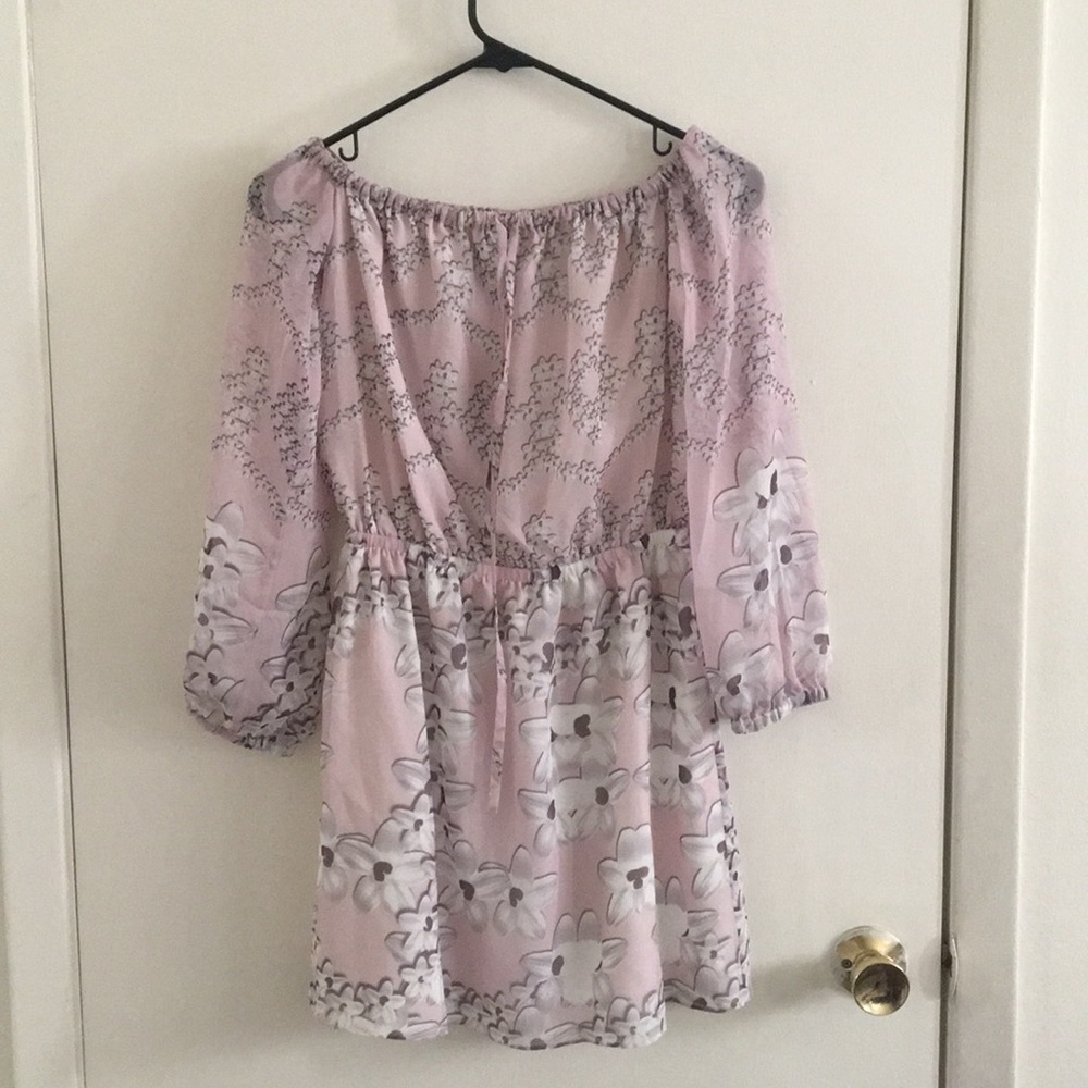 Kittenish off the shoulder floral dress